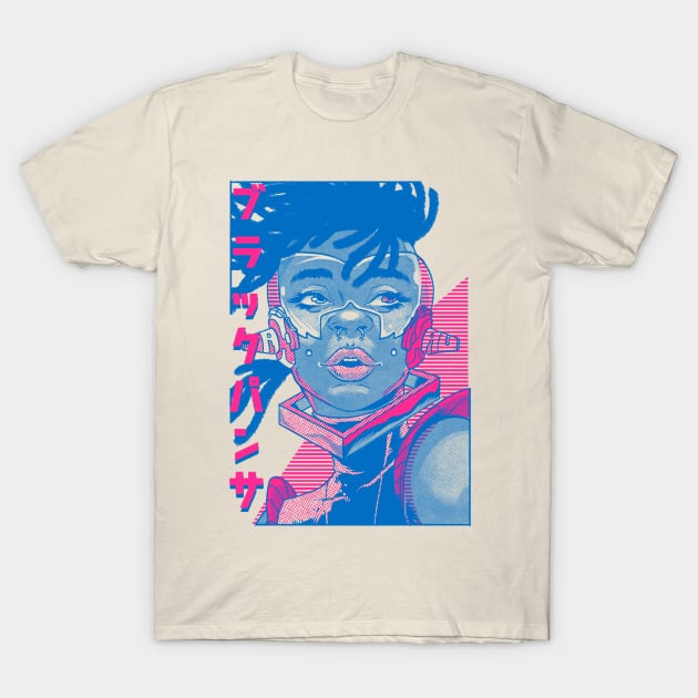 CyberPanther 2077 T-Shirt by massai